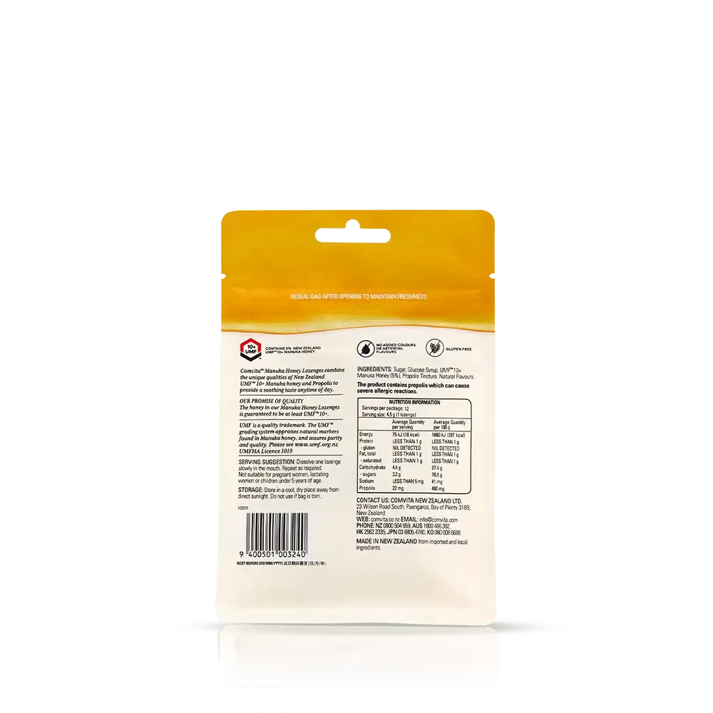Comvita Mānuka Honey Lozenges Lemon,500g
