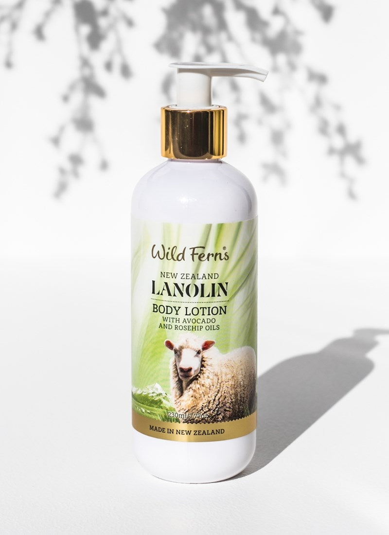 Wild Ferns Lanolin Body Lotion, 230ml