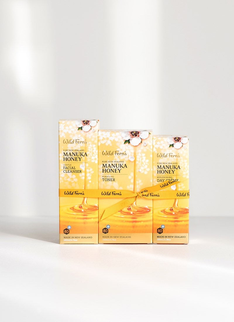 Wild Ferns Manuka Honey 1,2,3 Facial Set
