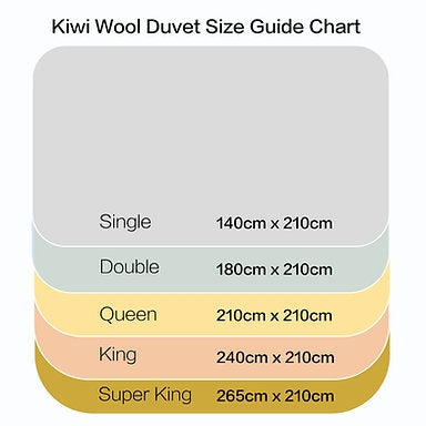 Kiwi Wool All Season Duvet 200+350g (KING 240*210)