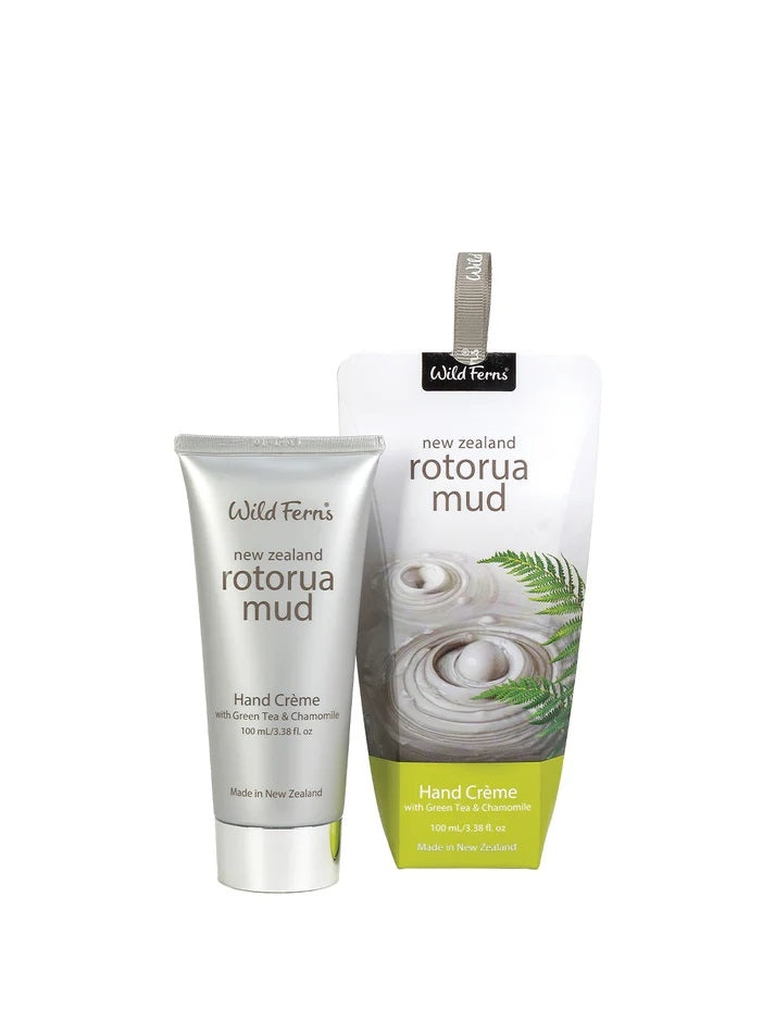 Wild Ferns Rotorua Mud Hand Crème with Green Tea & Chamomile 100g