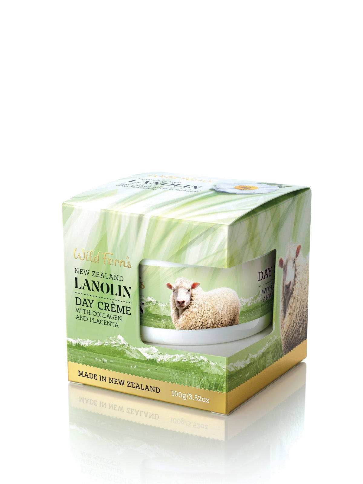 Wild Ferns Lanolin Day Crème with Collagen and Placenta, 100g