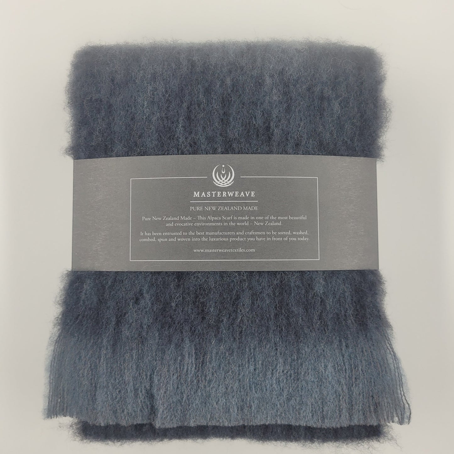 Masterweave Alpaca Scarf - Grey/Black Marle