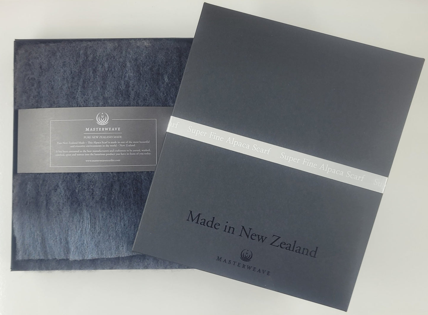 Masterweave Alpaca Scarf - Grey/Black Marle