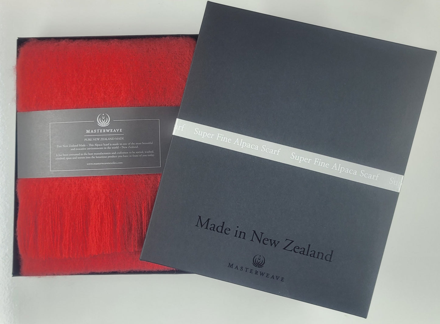 Masterweave Alpaca Scarf - Red