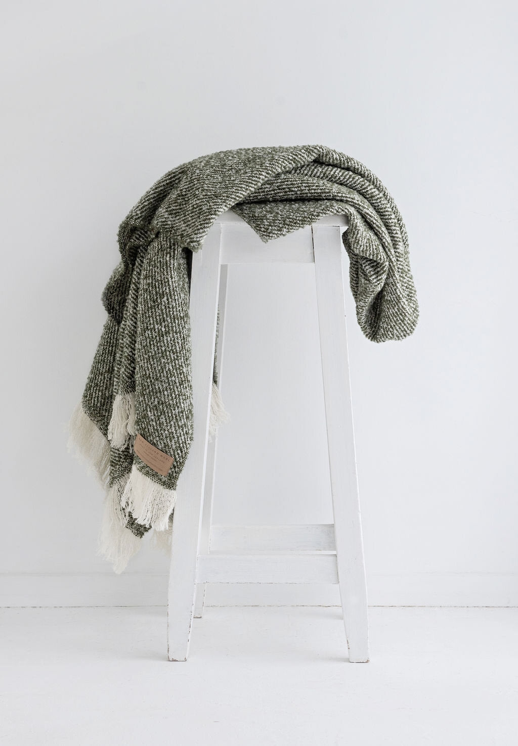 Masterweave Wool Twill Throw - Moss