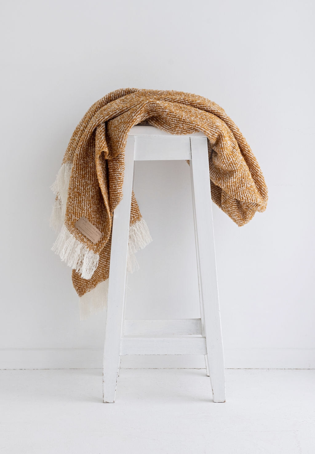 Masterweave Wool Twill Throw - Mustard