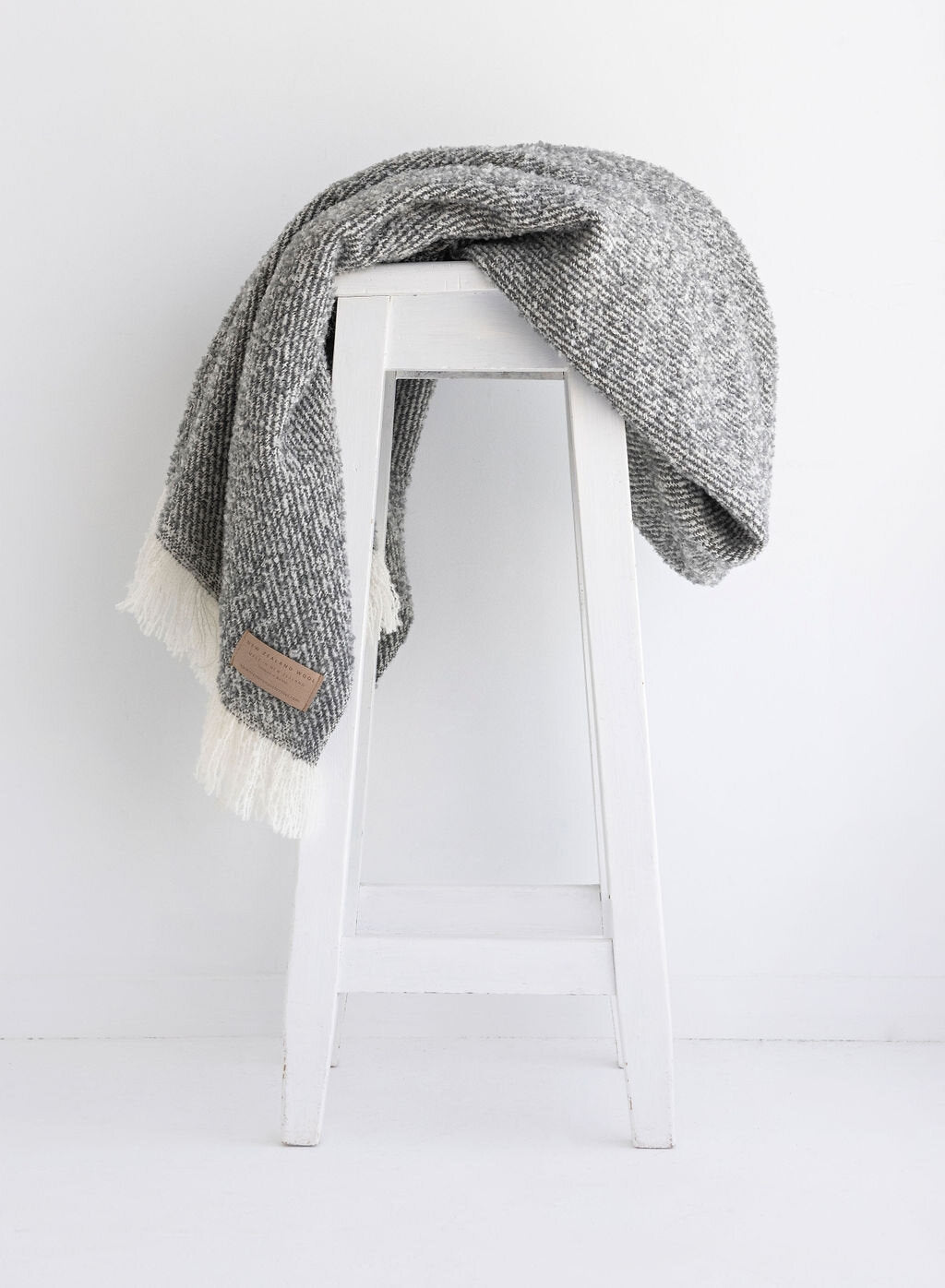 Masterweave Wool Twill Throw - Grey