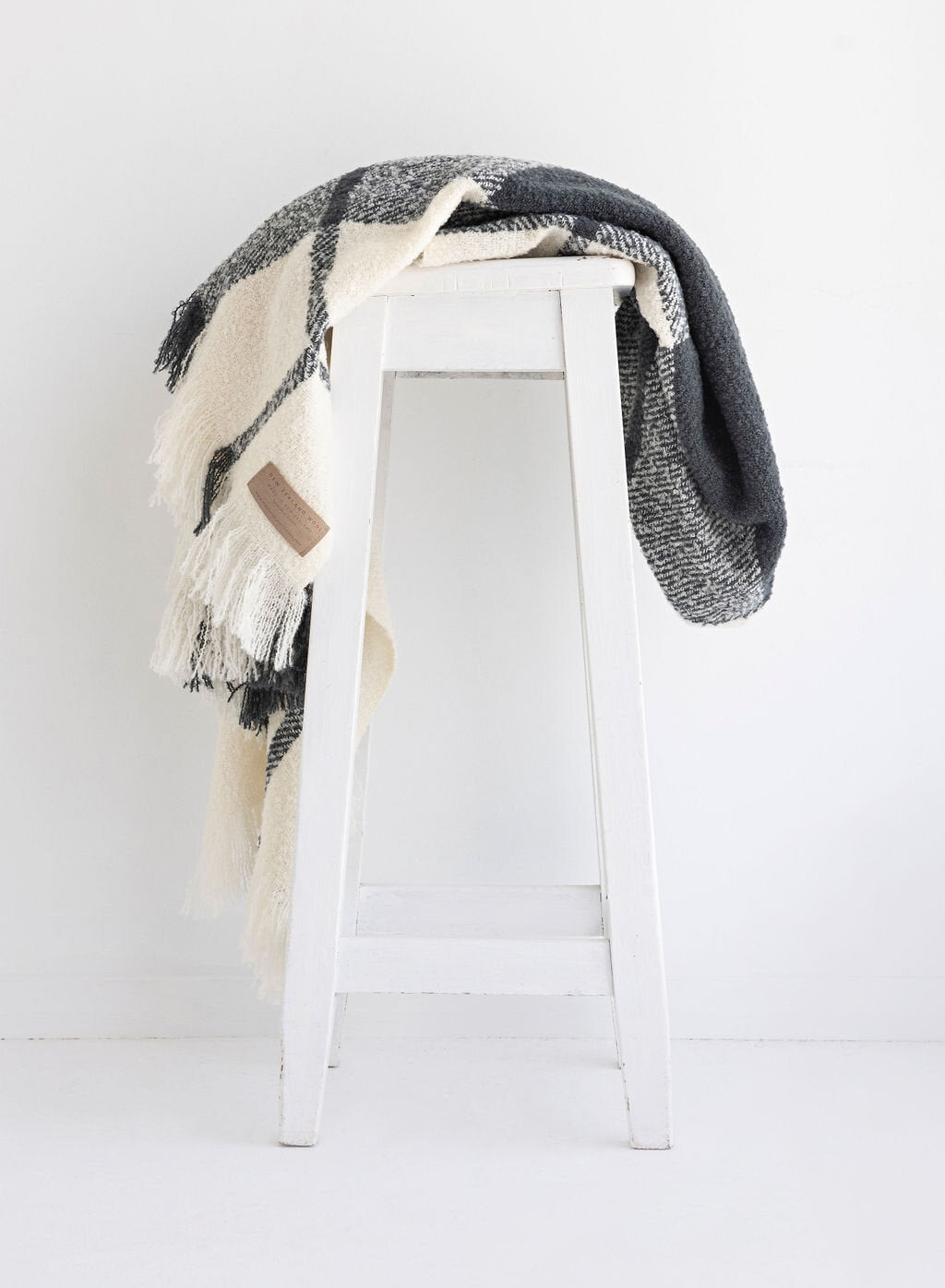 Masterweave Wool Twill Throw - Block Check
