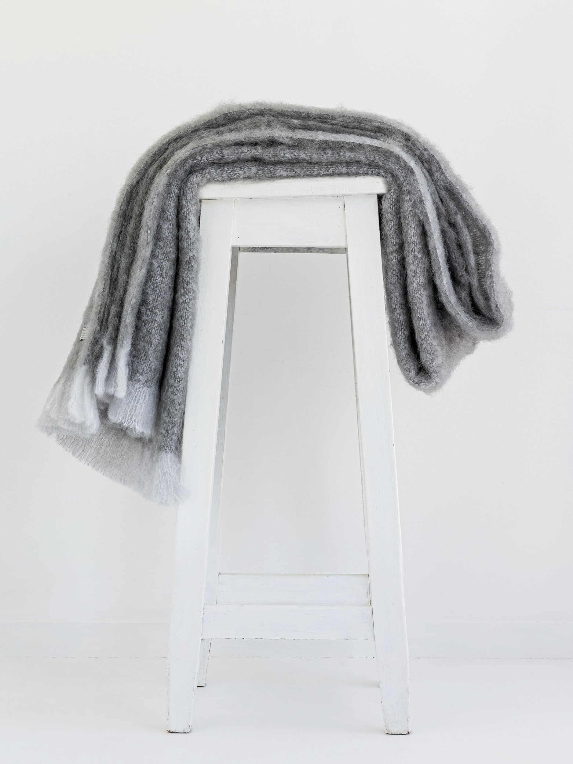 Masterweave Windermere Mohair Throw - Pewter