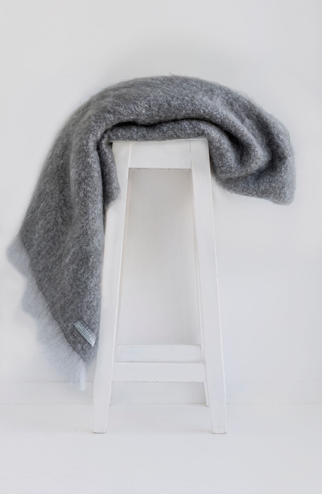 Masterweave Windermere Mohair Throw - Pewter
