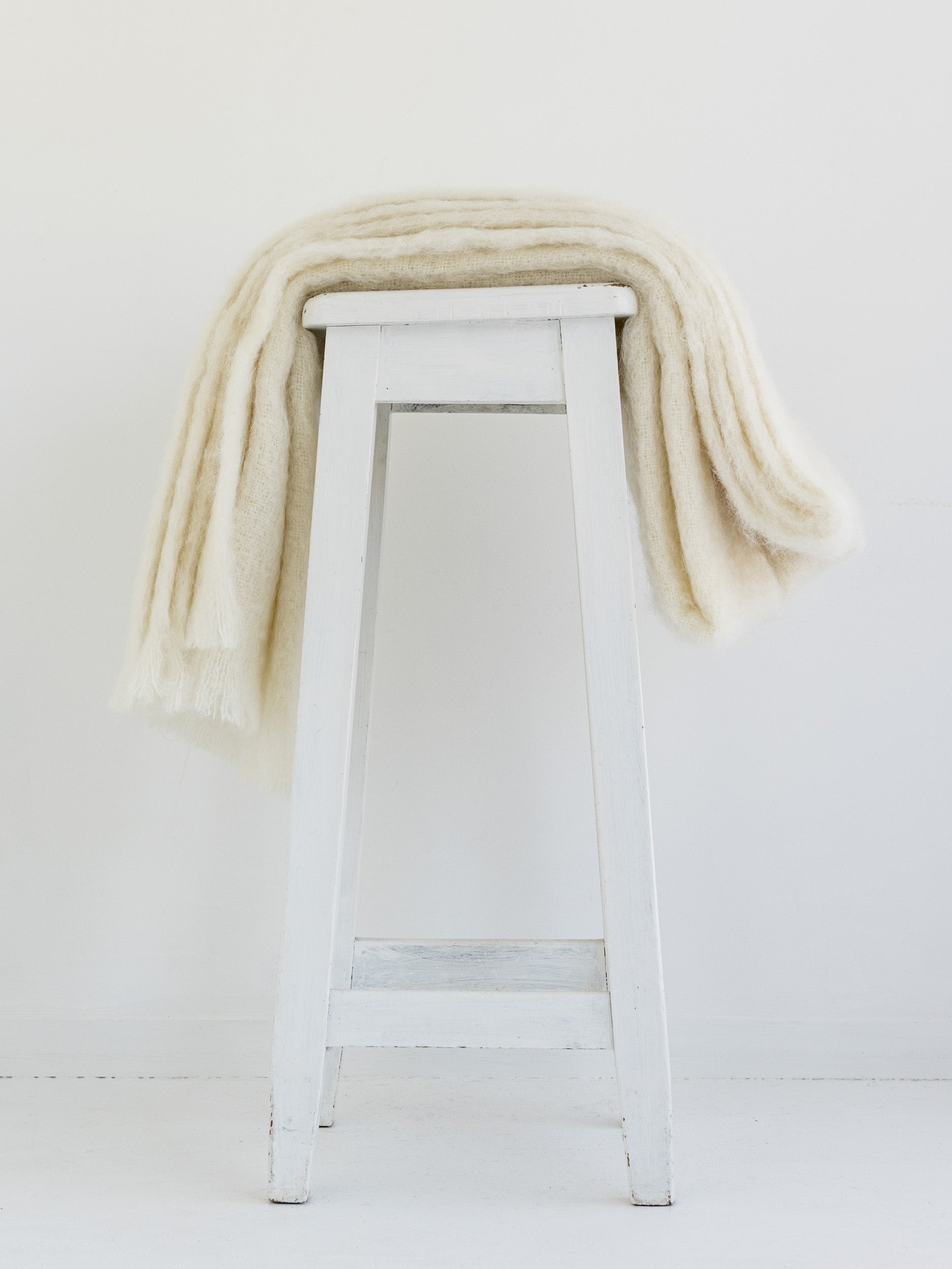 Masterweave Windermere Mohair Throw - Cream