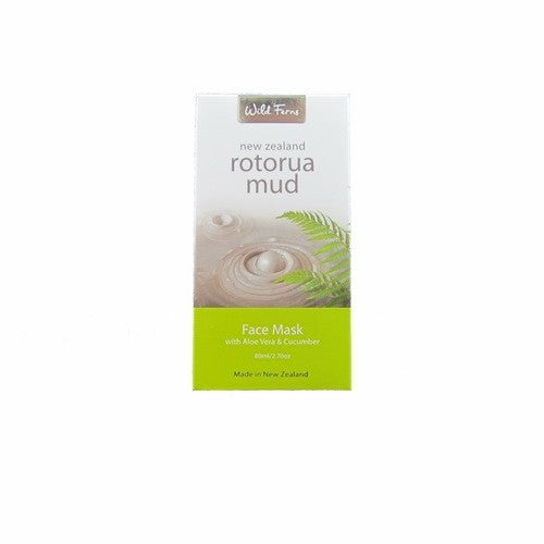 Wild Ferns Rororua Mud Face Mask with Aloevera & Cucumber, 80ml
