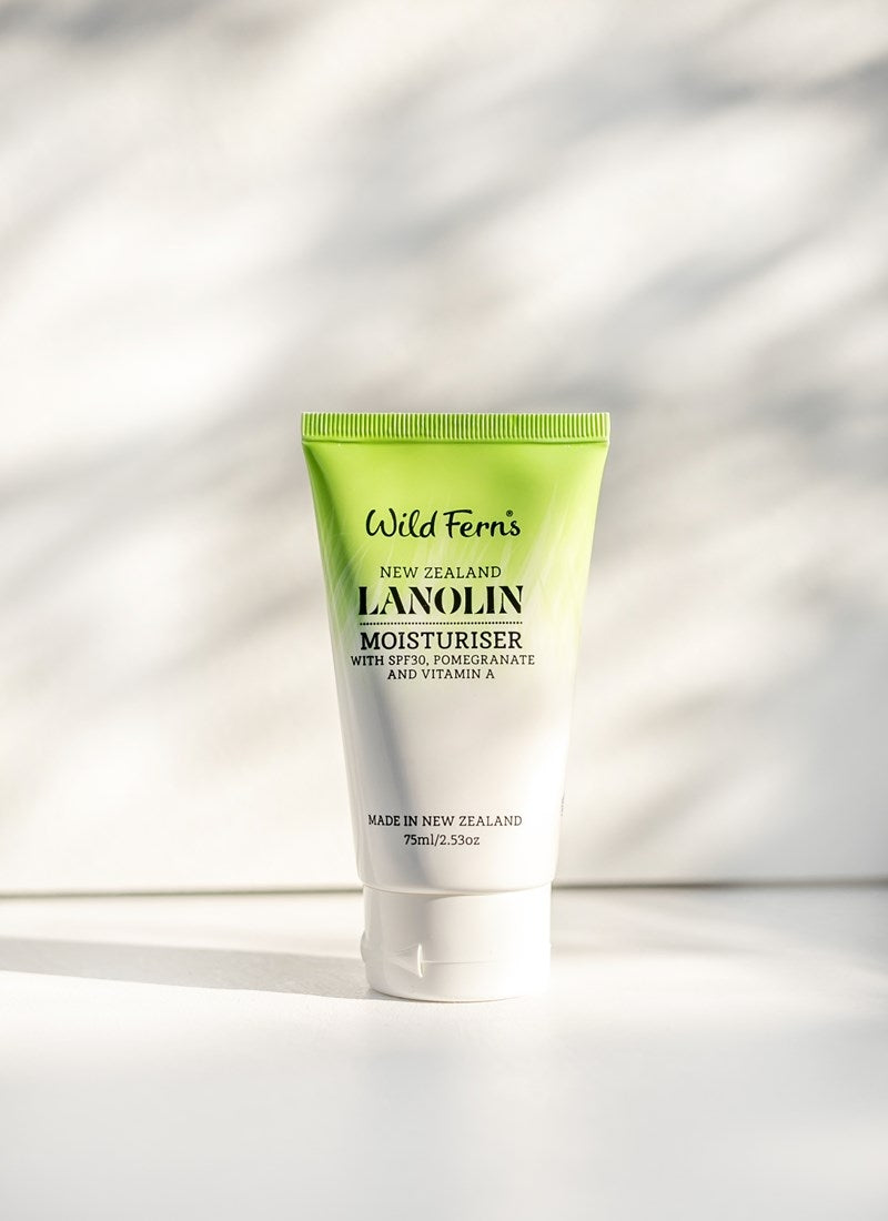 Wild Ferns Lanolin Moisturiser SPF30, 75ml
