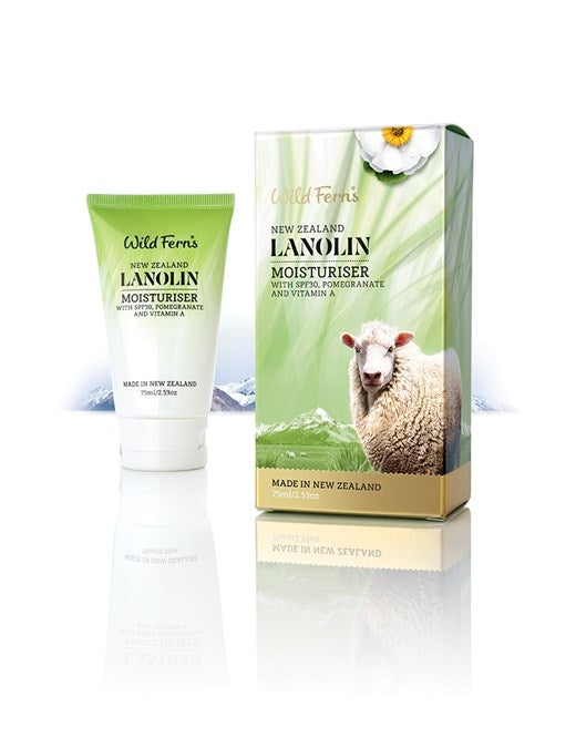 Wild Ferns Lanolin Moisturiser SPF30, 75ml