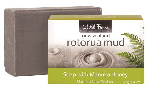 Wild Ferns Rotorua Mud Soap With Manuka Honey, 125g