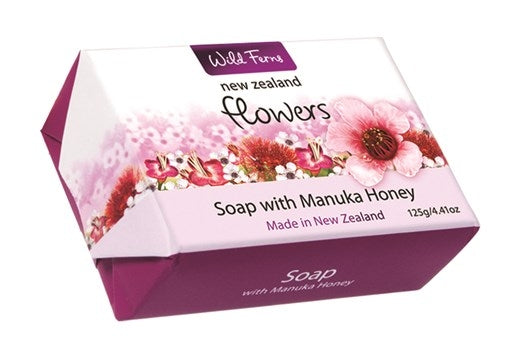 Wild Ferns Flowers with Manuka Honey Soap, 125g