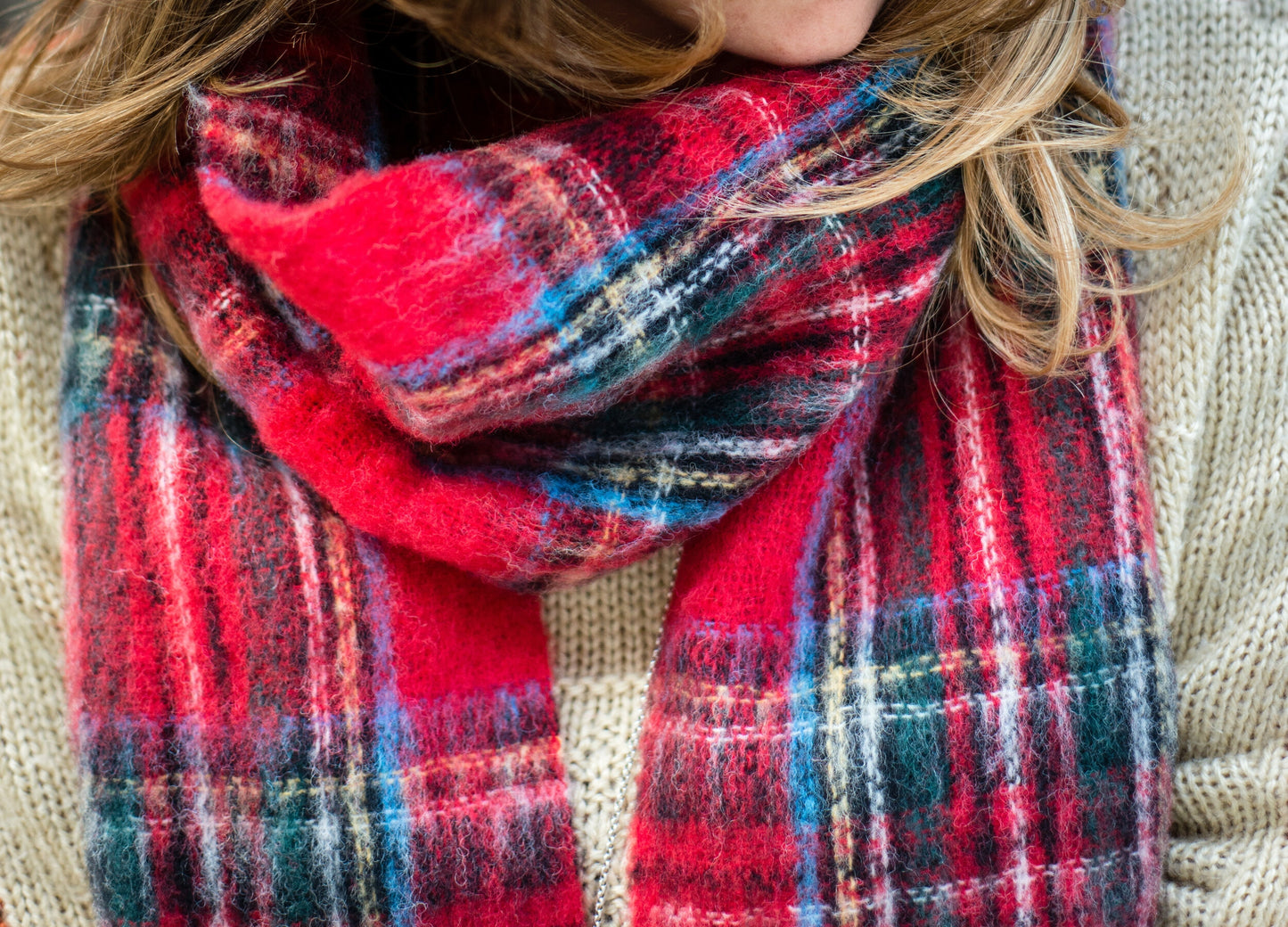 Masterweave Alpaca Scarf - Royal Stewart Tartan