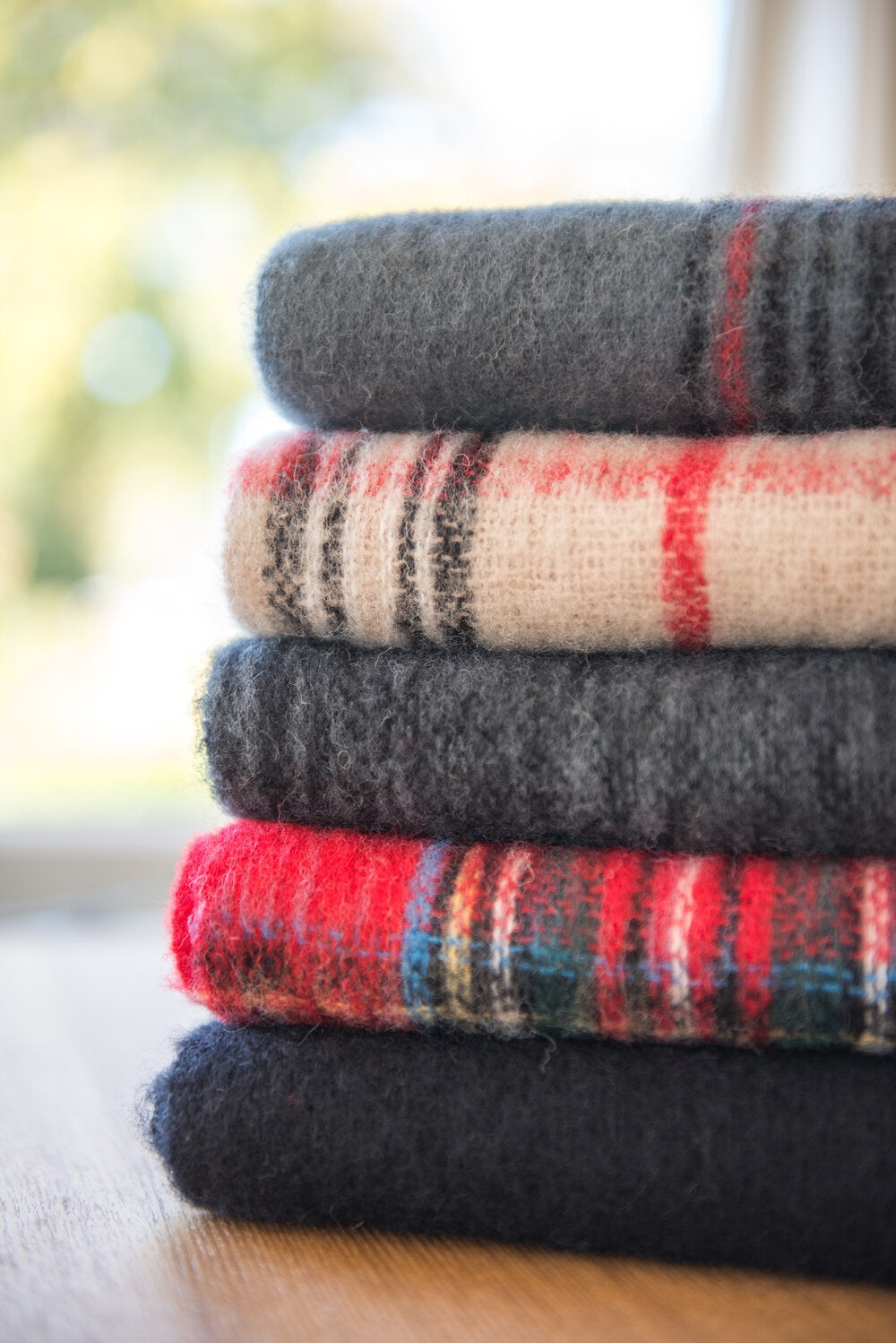 Masterweave Alpaca Scarf - Fawn Check