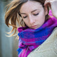 Masterweave Alpaca Scarf - Royal Fushia Check