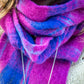 Masterweave Alpaca Scarf - Royal Fushia Check