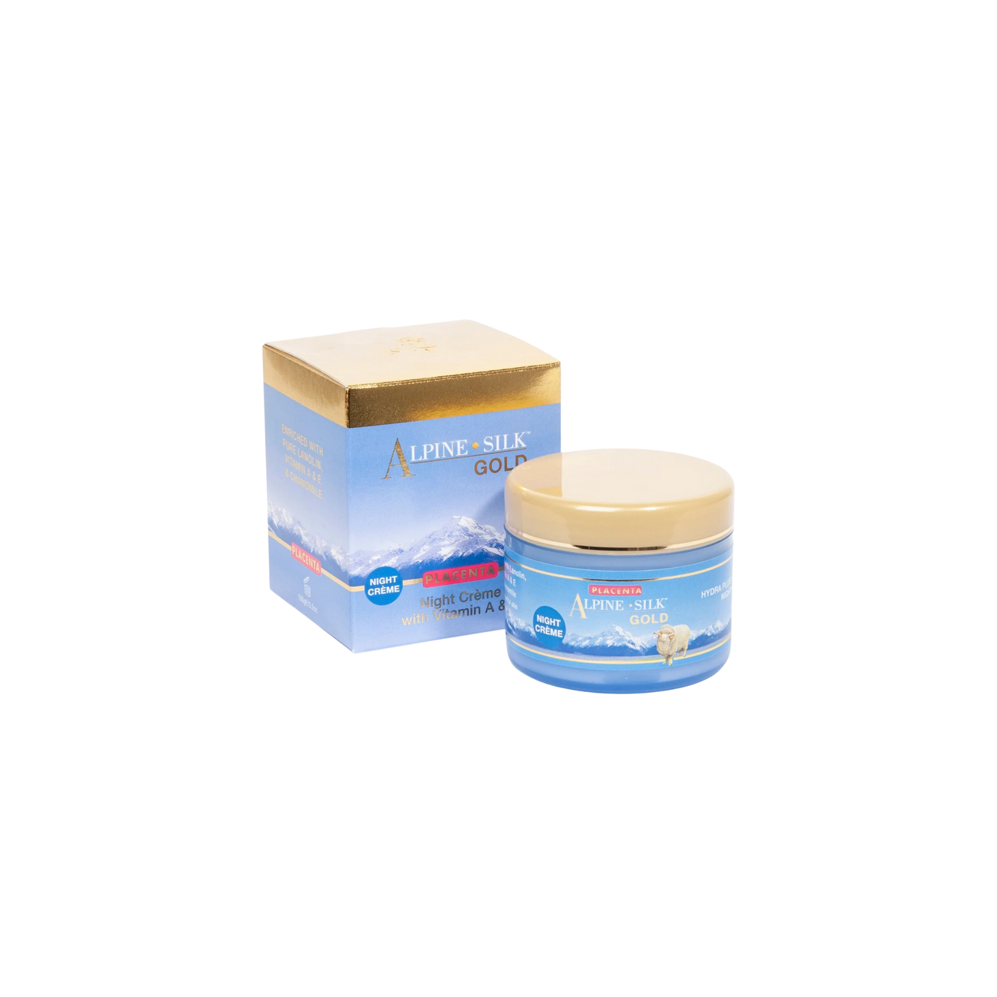 Alpine Silk Gold Plant Placenta Night Cream 100g