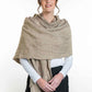 Merino Possum Jacquard Wrap - BT554