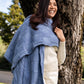 Merino Possum Jacquard Wrap - BT554