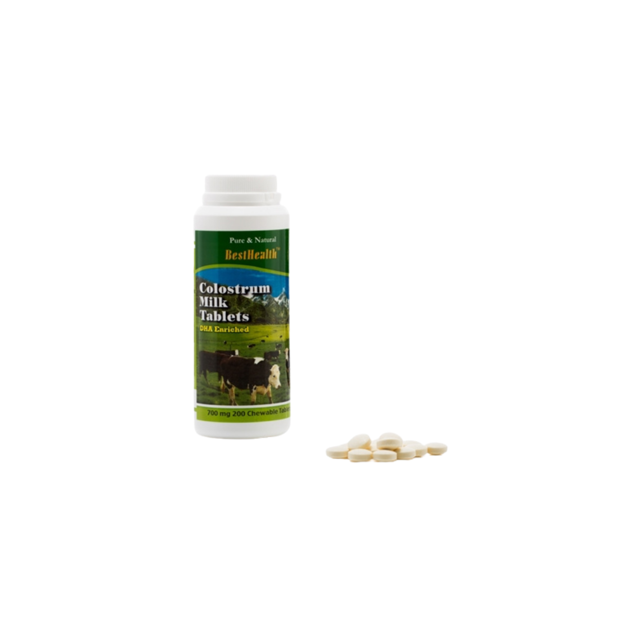 Best Health Colostrum Tablets+DHA, 700mg, 200's
