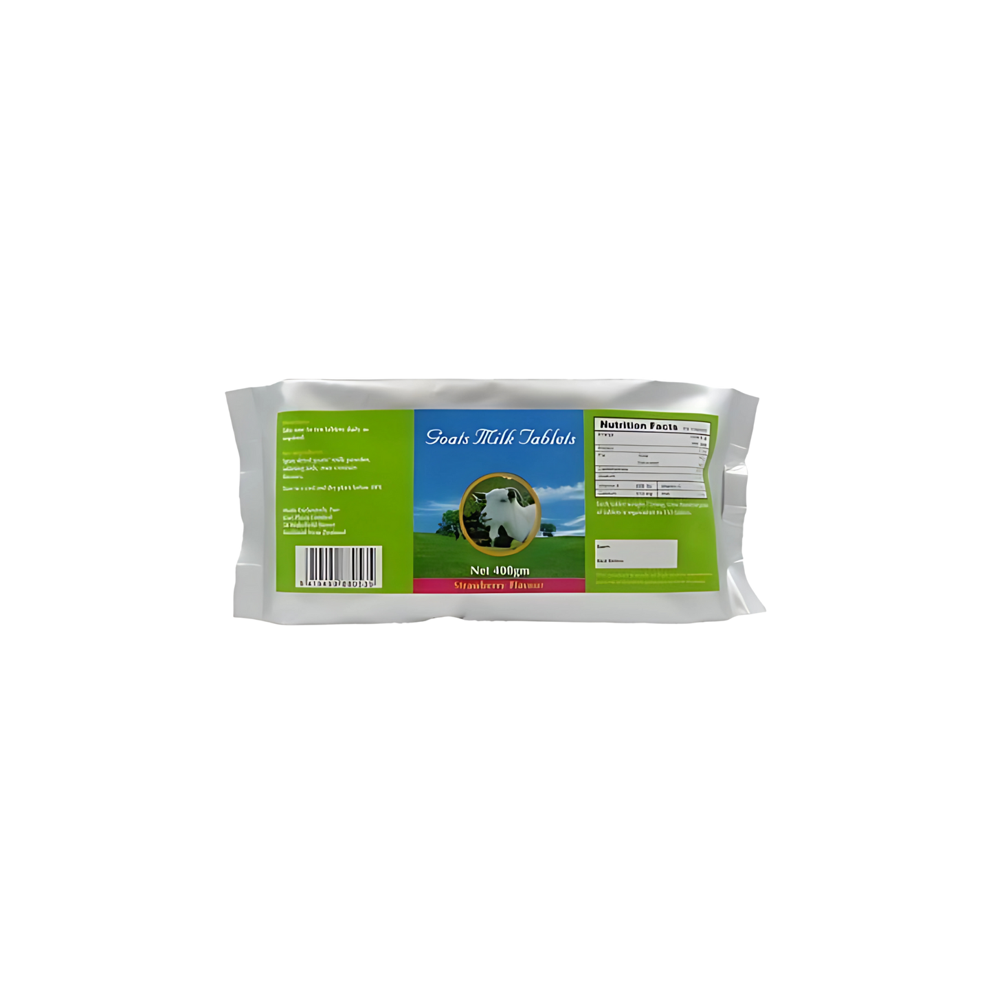 Best Health Goat's Strawberry Milk Tablets, Foil Bag, 400g