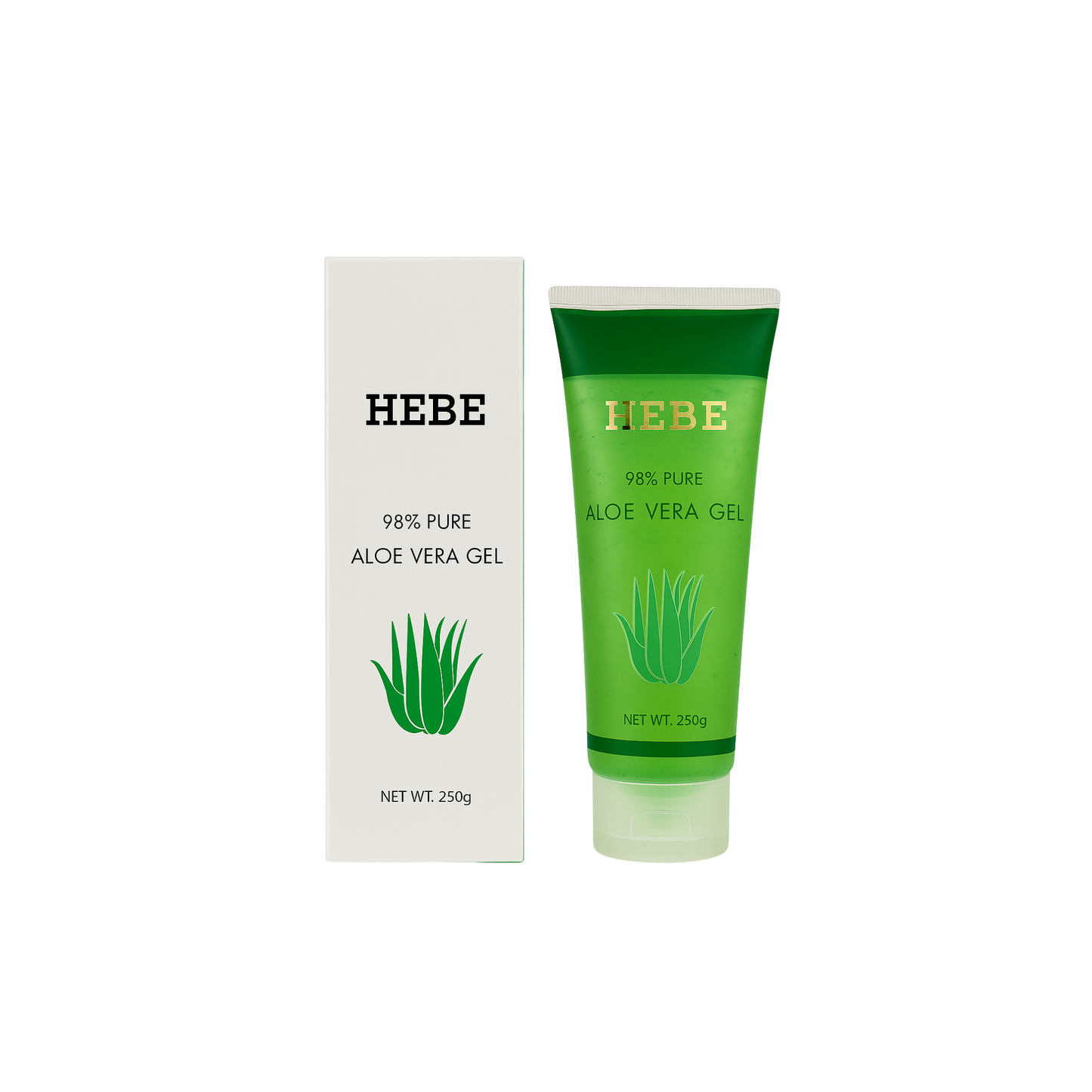 HEBE 98% Pure Aloe Vera Gel, 250g