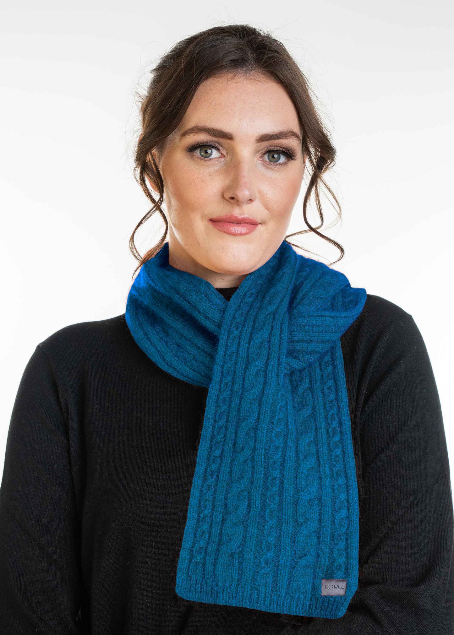 Merino Possum Cable Scarf - KO132
