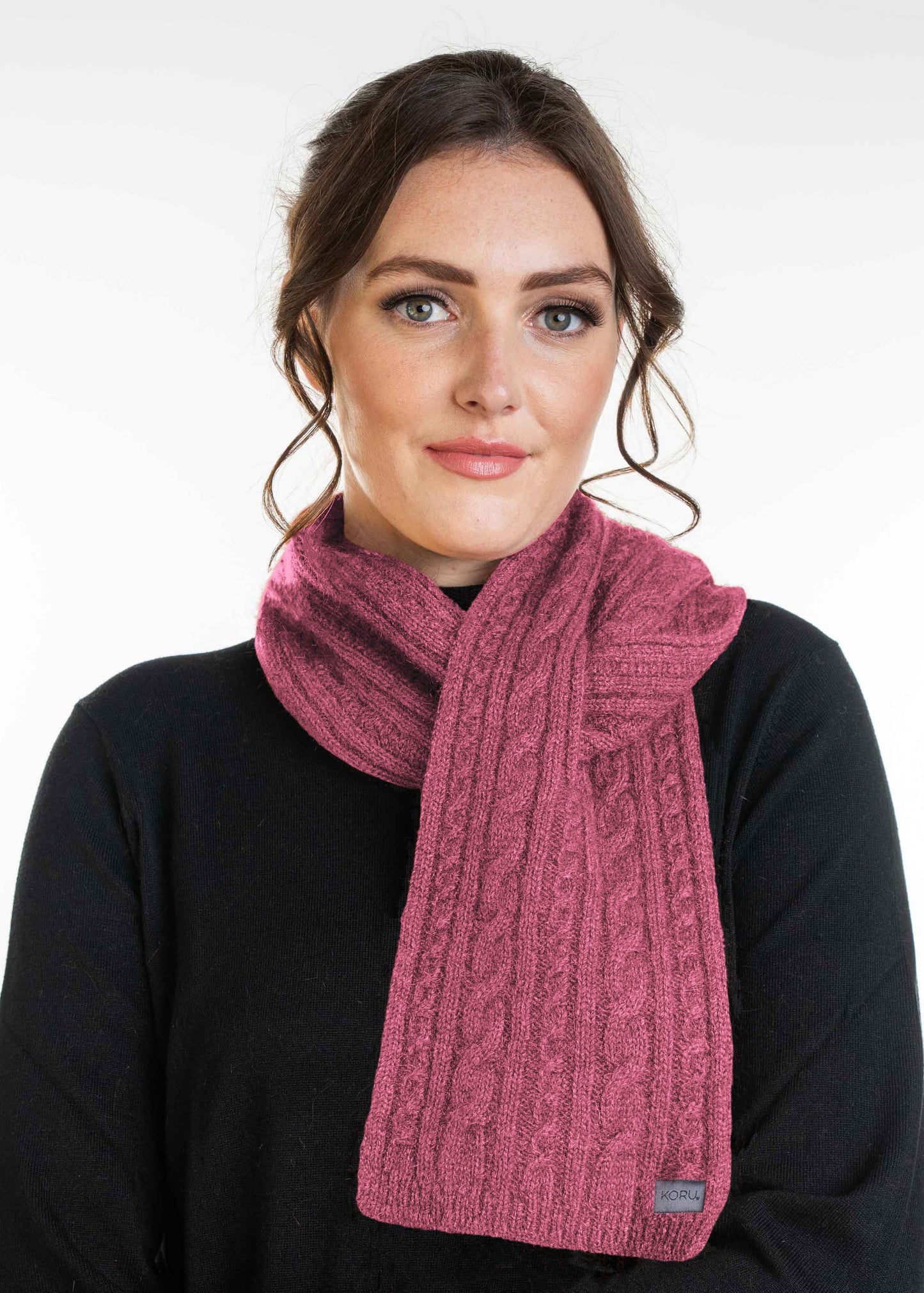 Merino Possum Cable Scarf - KO132