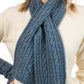 Merino Possum Cable Scarf - KO132
