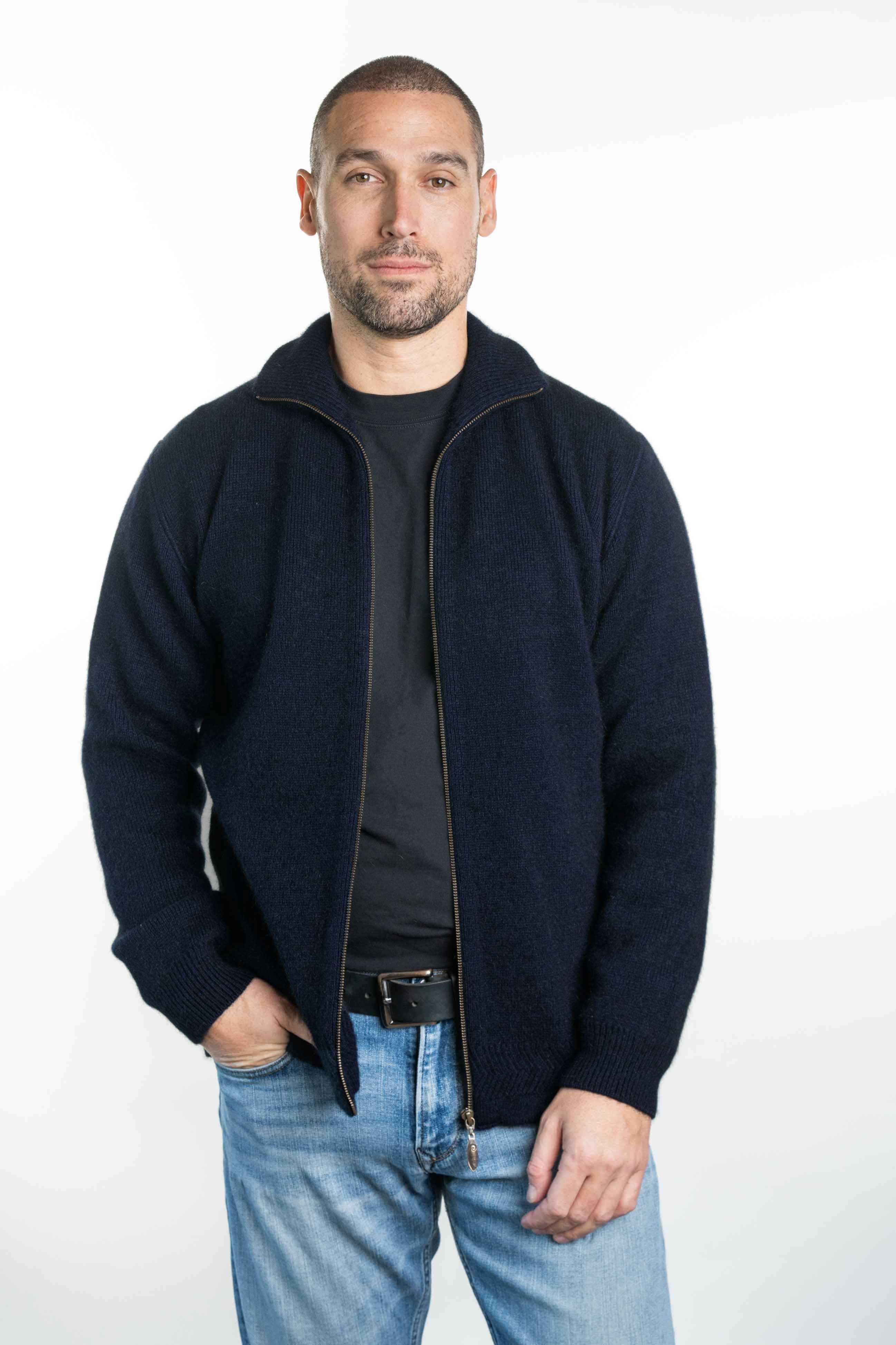 Merino Possum Zip Through Collar Jacket - KO231