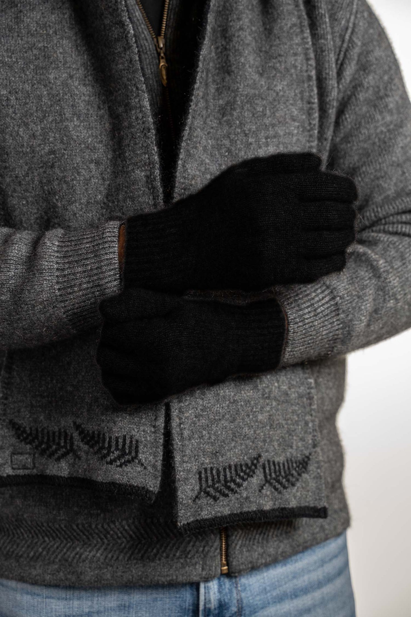Merino Possum Plain Gloves - KO48