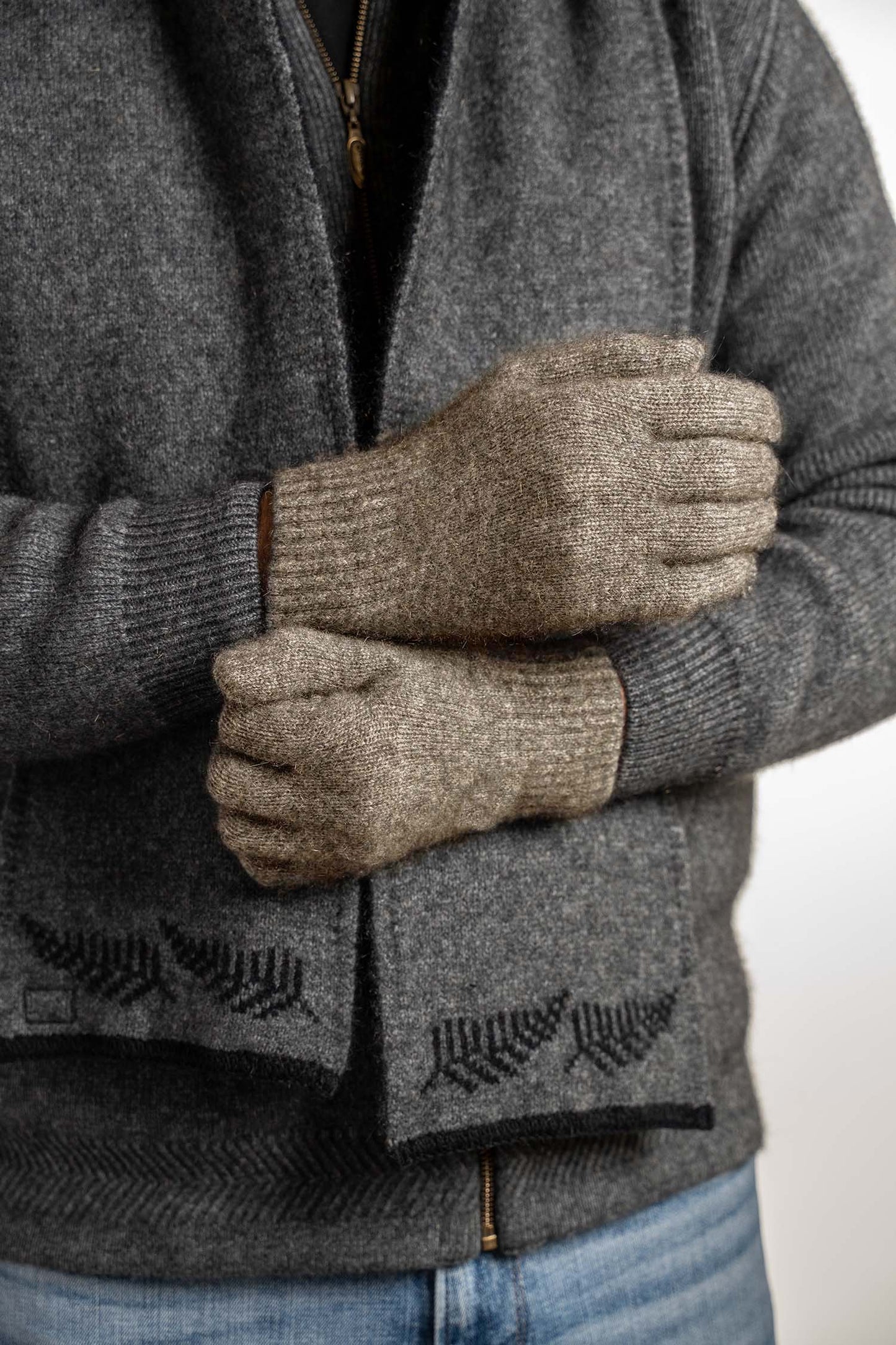 Merino Possum Plain Gloves - KO48