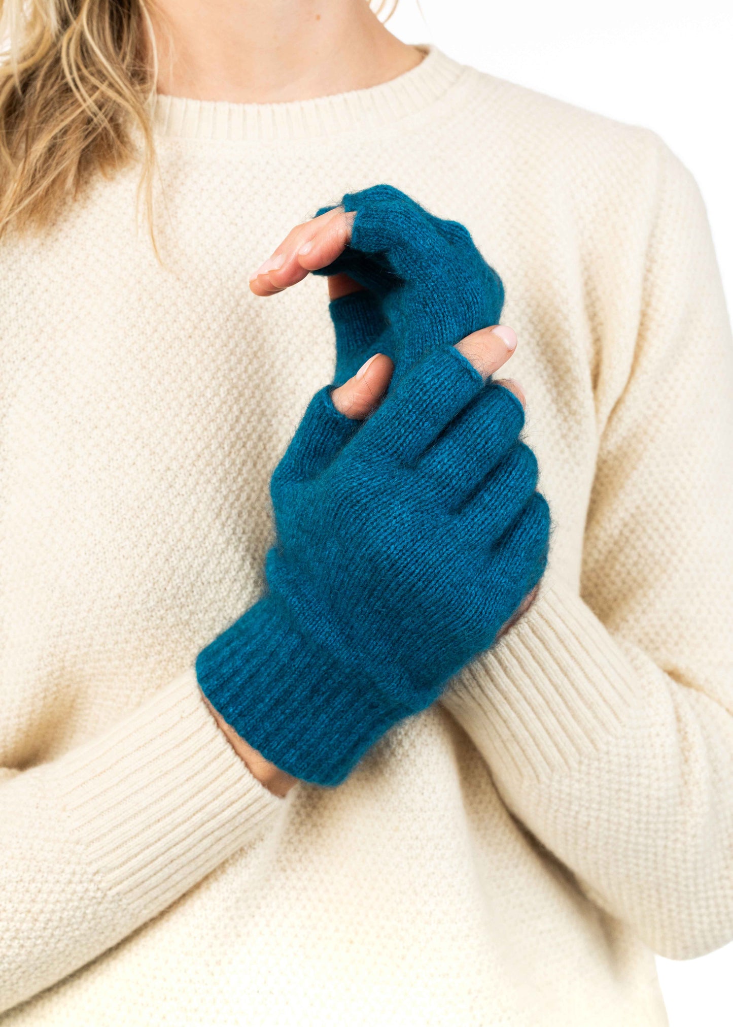 Merino Possum Fingerless Gloves - KO50