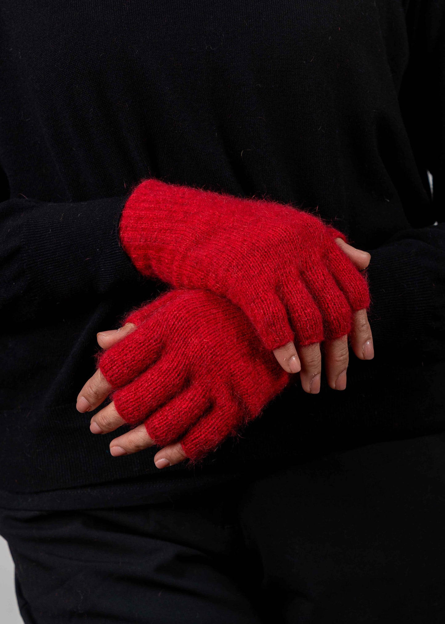 Merino Possum Fingerless Gloves - KO50