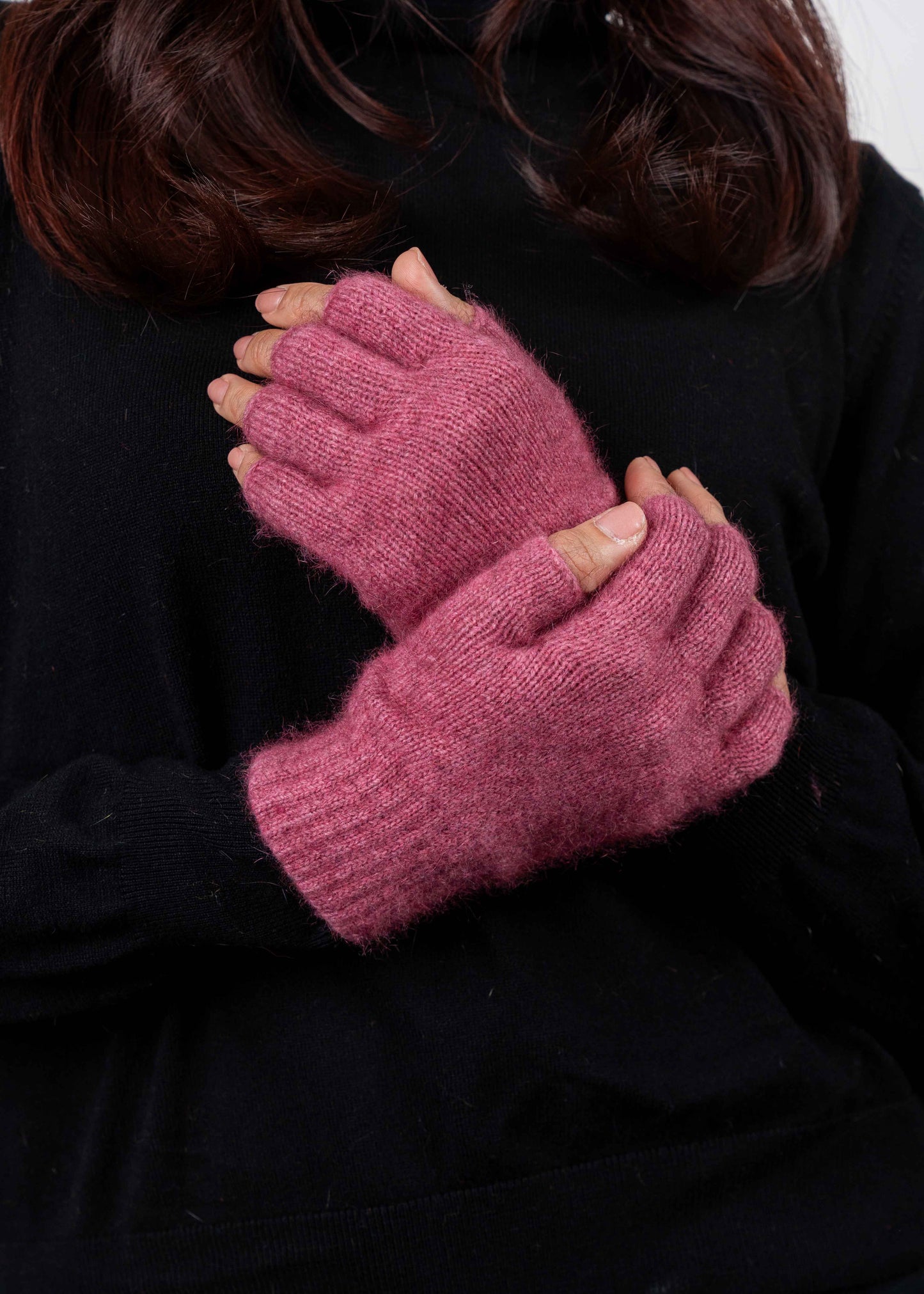 Merino Possum Fingerless Gloves - KO50