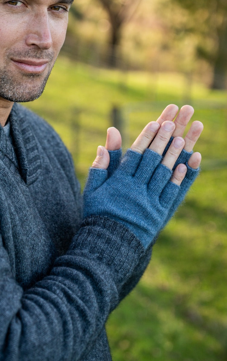 Merino Possum Fingerless Gloves - KO50
