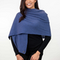 Merino Possum Moss Stitch Wrap - KO518