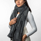 Merino Possum Jacquard Wrap - KO554
