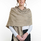 Merino Possum Jacquard Wrap - KO554