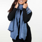 Merino Possum Jacquard Wrap - KO554