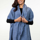 Merino Possum Jacquard Wrap - KO554