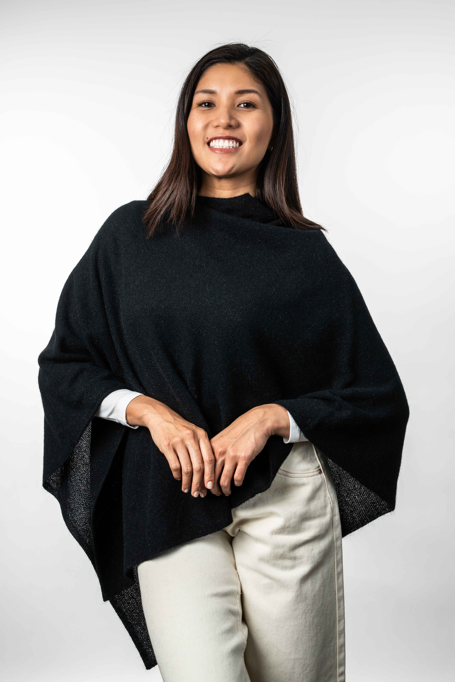 Merino Possum Two Way Poncho - KO798