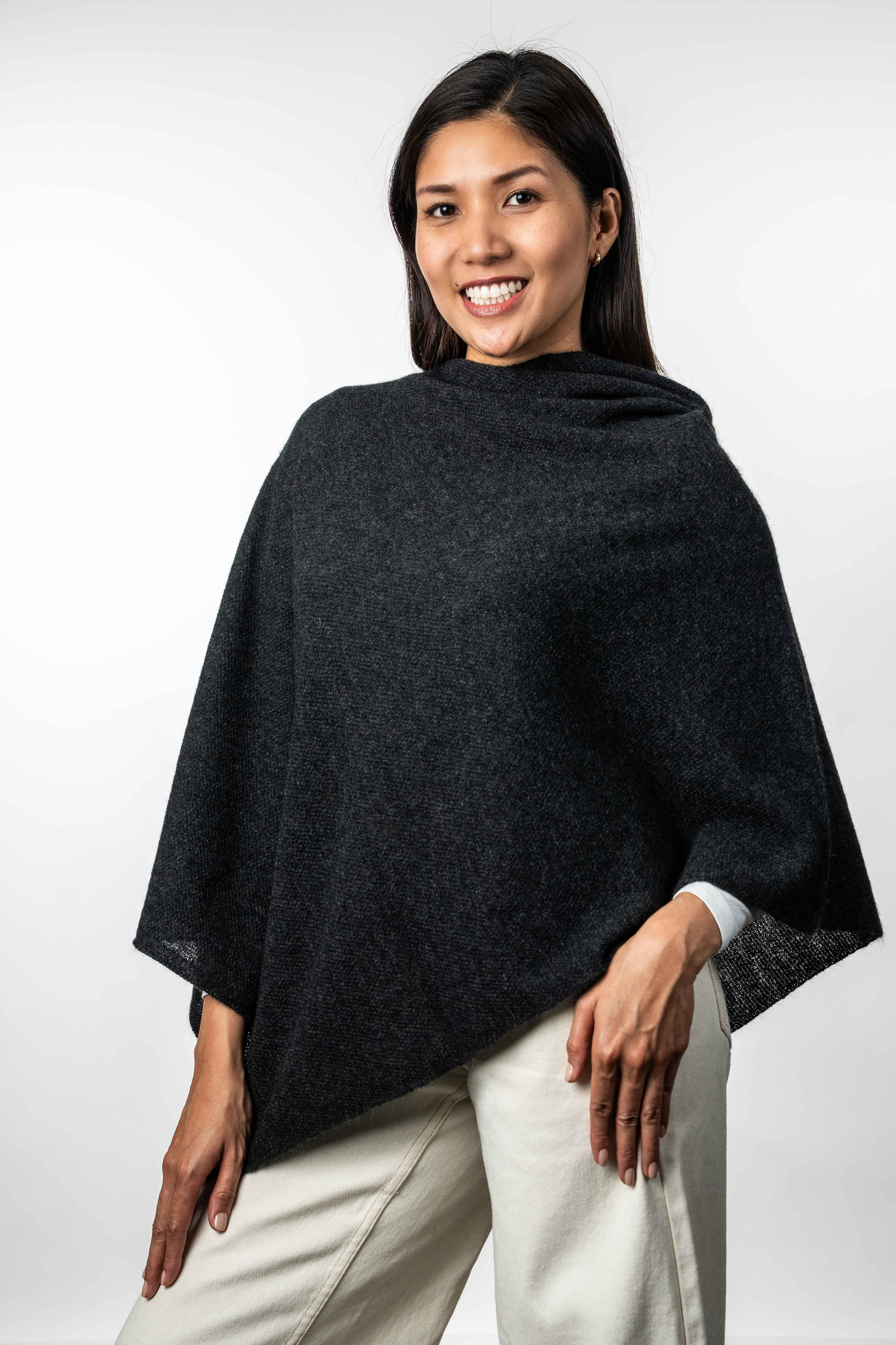 Merino Possum Two Way Poncho - KO798