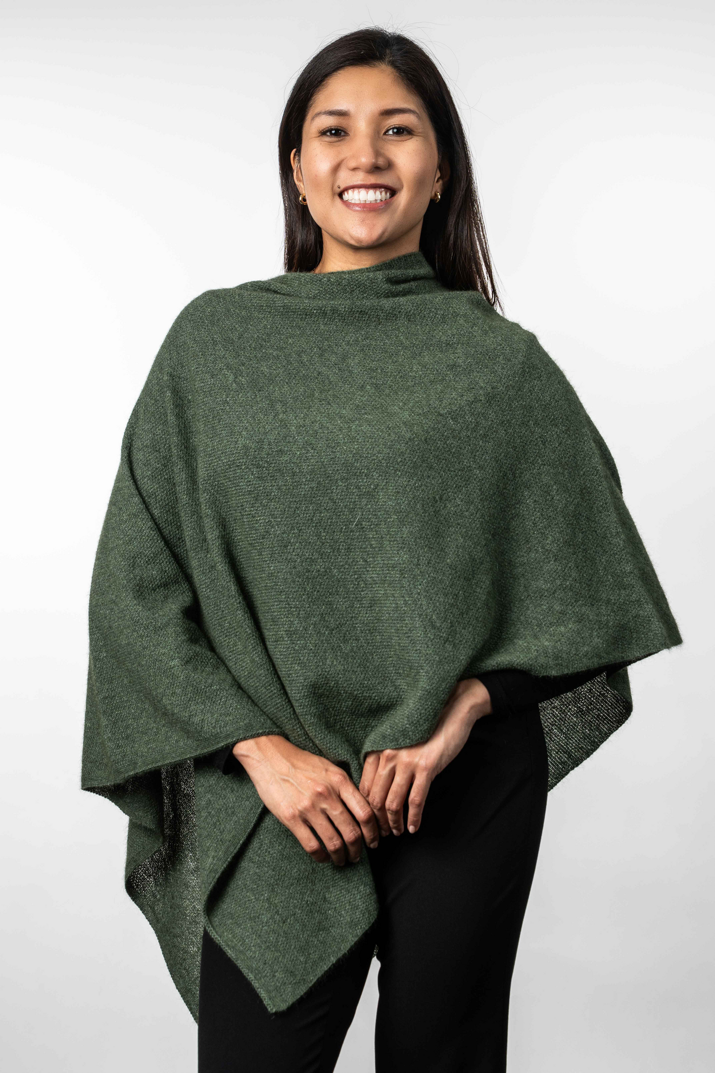 Merino Possum Two Way Poncho - KO798