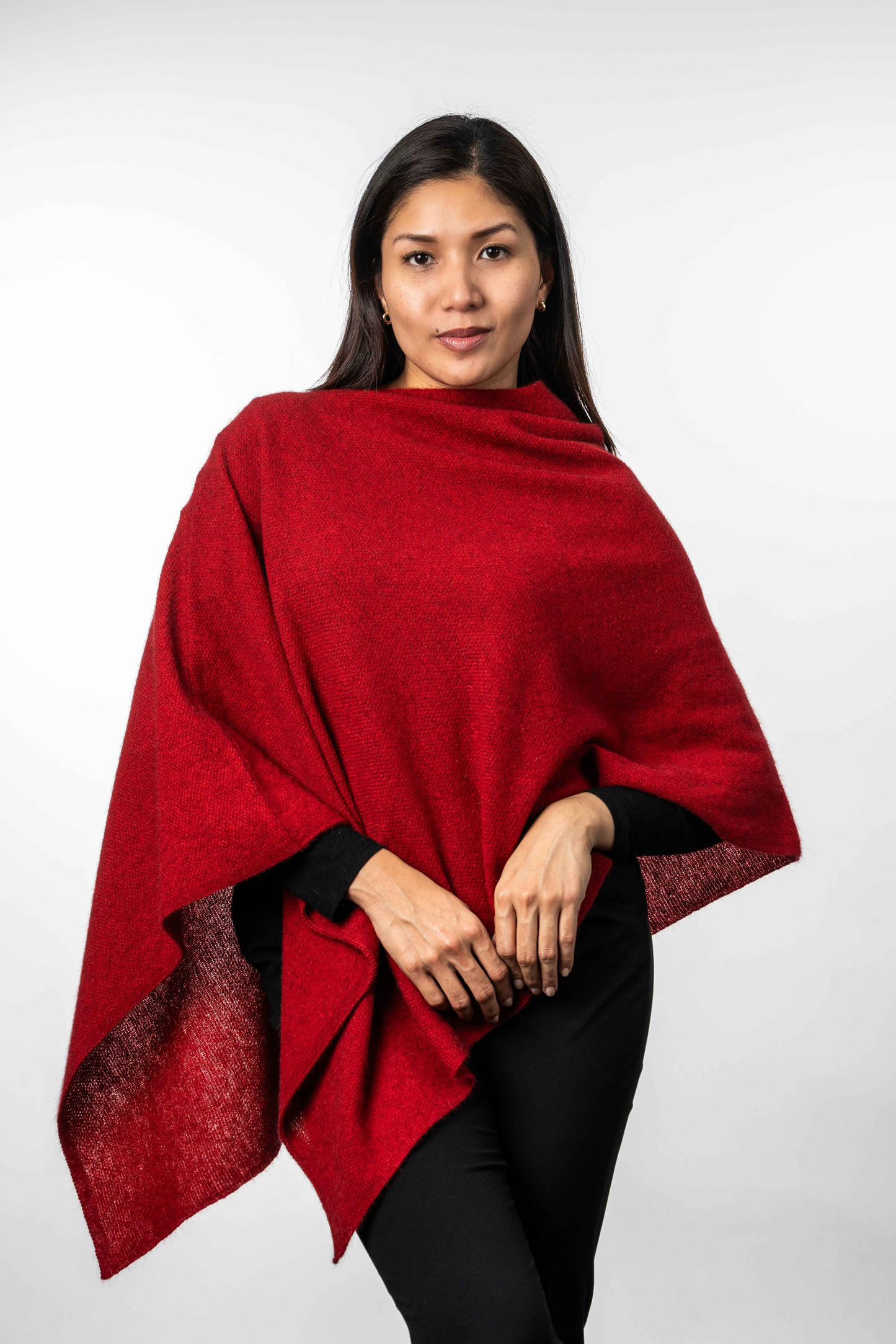 Merino Possum Two Way Poncho - KO798